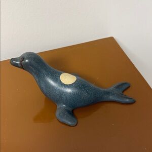 Cute Blue Mountain Pottery Seal Slate Glaze